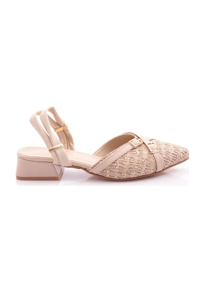 Dgn 597 Kadin Çapraz Kemerli Sandalet 597-1217-R6427 Bej