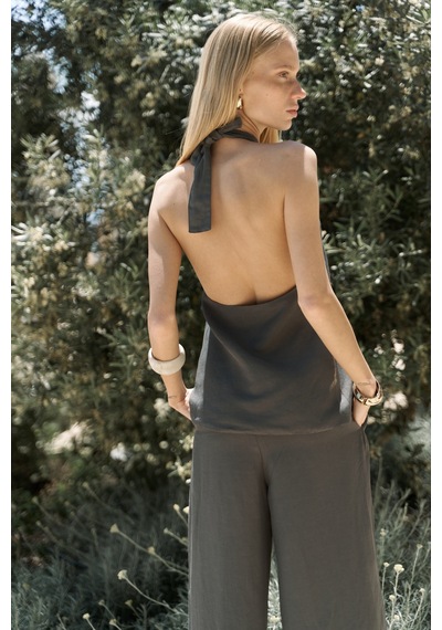 Mai Collection Mai Studios Co. Prasetsah Bağlamalı Antrasit Crop Pantolon Takım Antrasit Mai Collection Mai Studios Co. Prasetsah Bağlamalı Antrasit Crop Pantolon Takım Antrasit