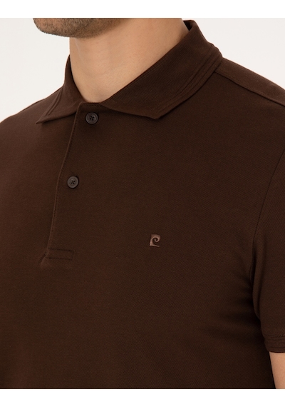Pierre Cardin Erkek Koyu Kahverengi Tişört Basic 50325323-vr084 Koyu Kahverengi