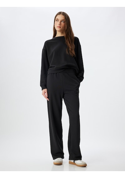 Koton Basic Sweatshirt Üç İplik Bisiklet Yaka Pamuklu Multıcolor 5wak10204ek Mavi