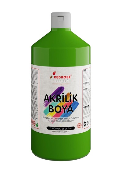 Açık Yeşil Akrilik Boya 1000 Gr 0000 Clear