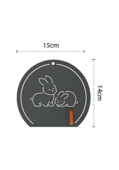 Koku Önleyici Gider Kapağı - Desenli Gri