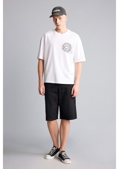 Defacto Baggy Fit Bermuda Şort G4193ax26smnm40 Siyah-nm40