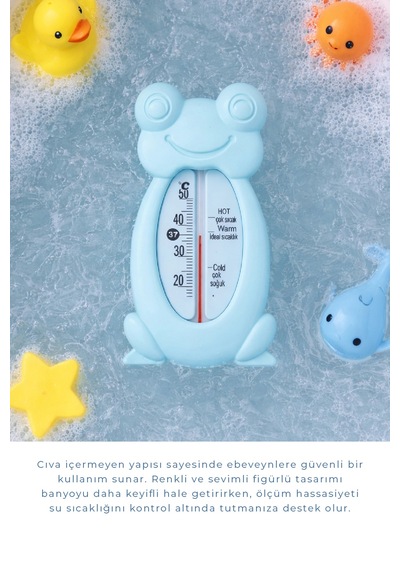 Kurbaga Banyo&oda Termometresi Turkuaz