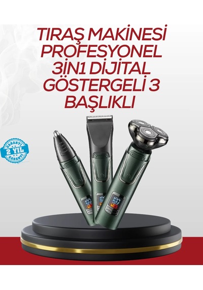 Burun, Sakal Ve Saç İçin Erkek Tıraş Cihazı 5 Dk Hızlı Şarj