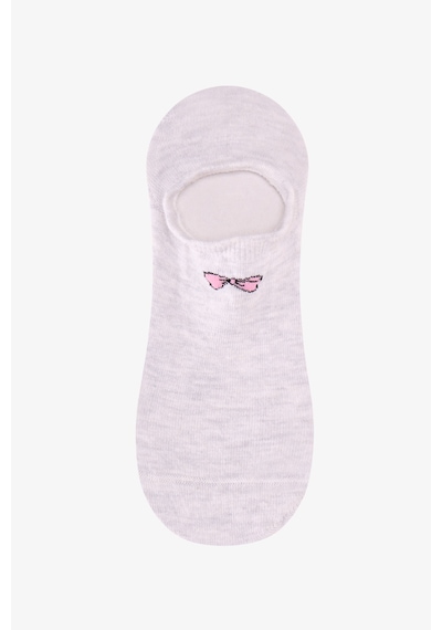 Penti Beyaz Gri Pembe Tiny Bear 3 Çift Sneaker Çorap