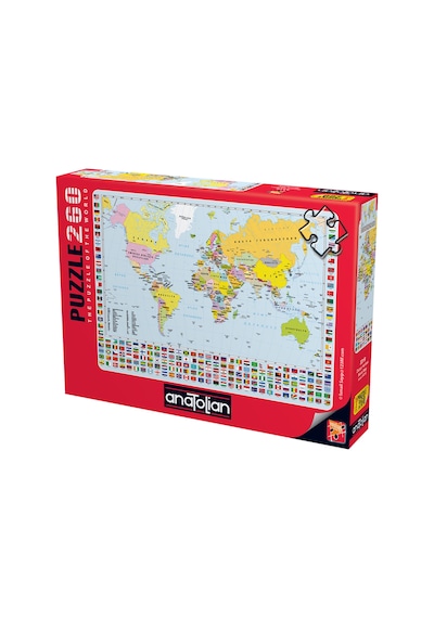 Anatolian 260 Parça xl Puzzle - Dünya Haritası 3319
