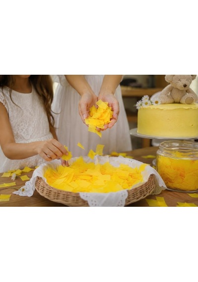 Sarı Konfeti Pelur 100 Gr, Parti, Düğün Süsü, Masa Süsleme Ve Hed Tüm Yaşlar