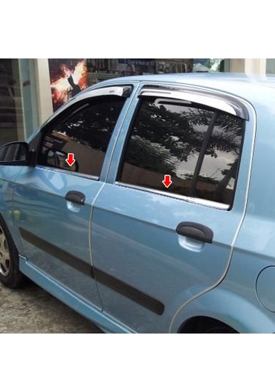 Hyundai Getz Krom Cam Çıtası 2002-2011 6Prç