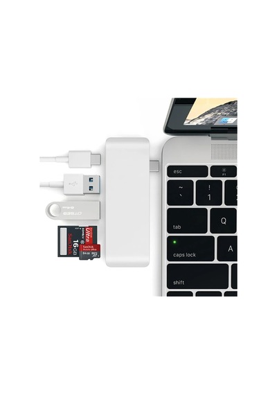 Ally 5 İn1 Usb-c Hub 3.0 Type-c Şarj Kart Reader Type-c Bütün Cihazlar İçin- 5 - Karbul1353-9 Gri