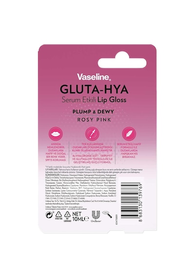 Gluta Hya Serum Etkili Lip Gloss Rosy Pink