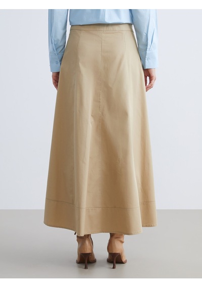 Lcw Modest Haki Loose Fit Pileli Etek