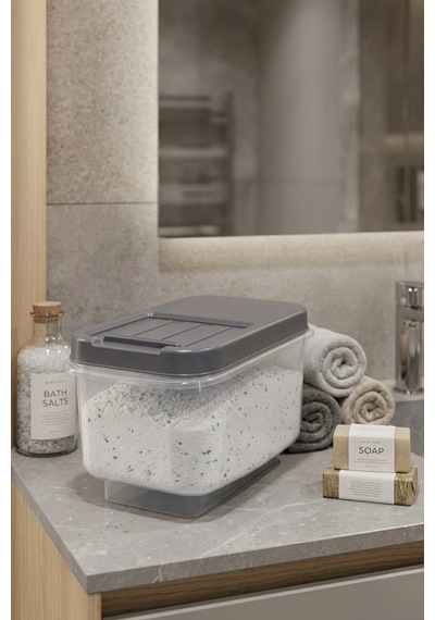 Çok Amaçlı Saklama Kabı 7.5lt Multibox- Erzak Bakliyat Deterjanlık Saklama Kutusu Çok Renkli