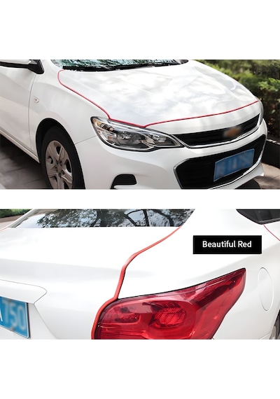 Fiat Punto Oto Araç Kapı Koruma Fitili 5 Metre Parlak Kırmızı Renk