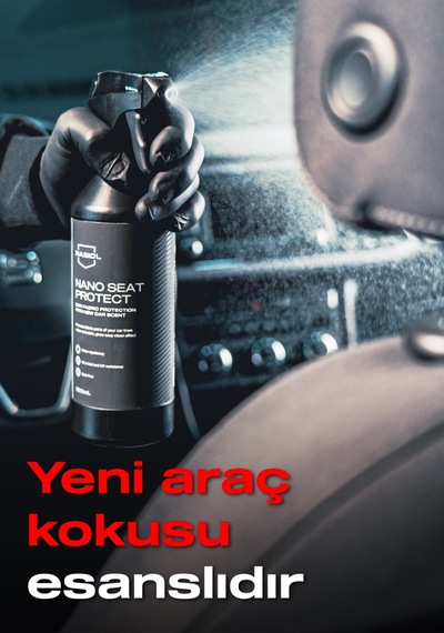 Nasiol Nano Seat Protect Araç Kumaş Yüzeyleri Için Nano Kaplama-Yeni Araç Kokulu-6 Ay Dayanım-500 ML