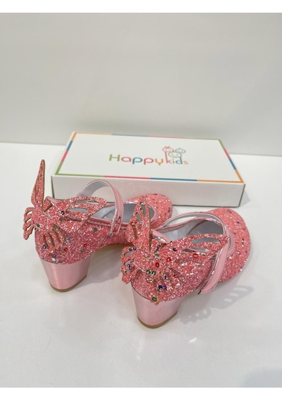 Butikhappykids Kız Çocuk Abiye Ayakkabı Pembe Kelebekli Pırıltılı Parti -doğum Günü Topuklu Kız Çocuk Ayakkabı Pembe Butikhappykids Kız Çocuk Abiye Ayakkabı Pembe Kelebekli Pırıltılı Parti -doğum Günü Topuklu Kız Çocuk Ayakkabı Pembe