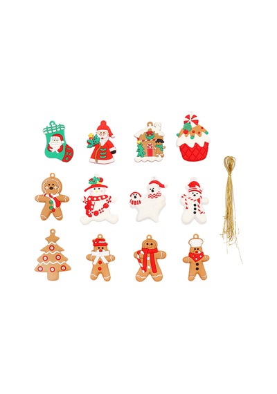 Gingerbread Man Toodent Süsler Noel Partisi Dekorasyonları İçin Solma Ve İyi Esneklik Yok E