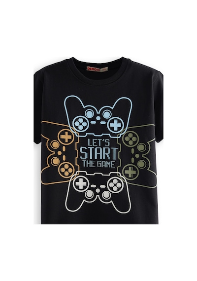 Denokids Start Game Erkek Çocuk T-shirt Şort Takım Renkli Çok Renkli Denokids Start Game Erkek Çocuk T-shirt Şort Takım Renkli Çok Renkli
