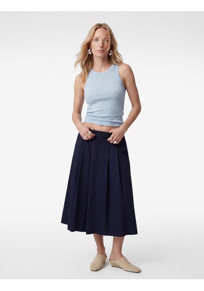 Koton Slim Fit Kolsuz Bisiklet Yaka Atlet A.mavi 6sak10304ek Açık Mavi
