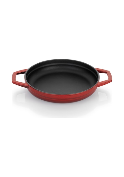 Schafer Guss Chef Döküm Sahan Çift Kulplu 19cm 1 Parça Kırmızı