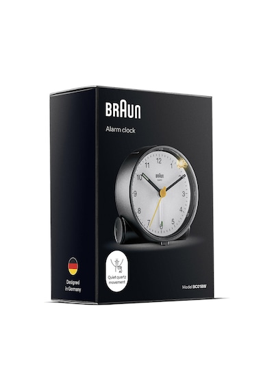 Braun Bc01w Beyaz Klasik Analog Alarmlı Masa Saati Brn.bc01w