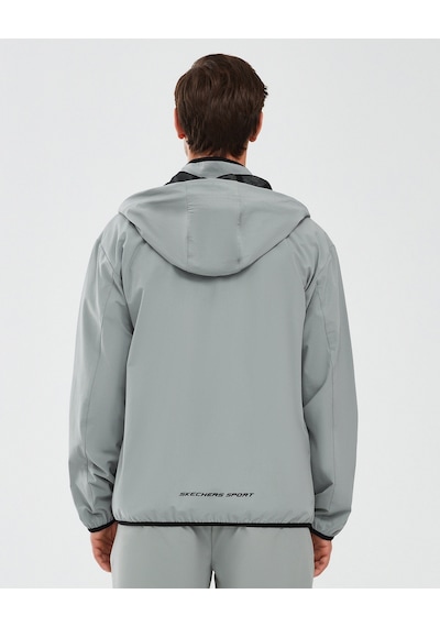 Skechers Micro Collection M Hooded Jacket Erkek Gri Ceket S241042-035 Gri