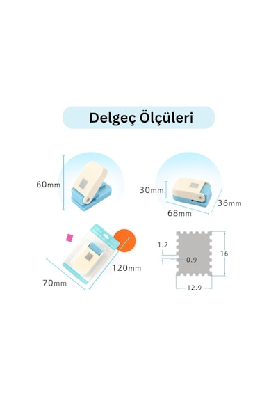 Posta Pulu Şekilli Mini Delgeç, Dıy, Hobi El İşleri Kağıt Ve Eva Kesici, 12,9 X 16 Mm Çok Renkli