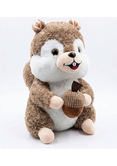 Peluş Sincap 35 Cm Büyük Boy Yumuşak Doku Ve Sevimli Tasarım