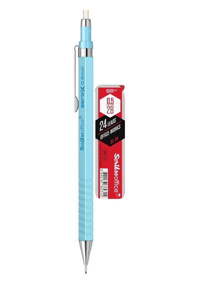 Scrıkss Offıce Aero-x Versatil 0.5 Mm Açık Mavi & Sl-24 Min 2b 2'li Blister Genel