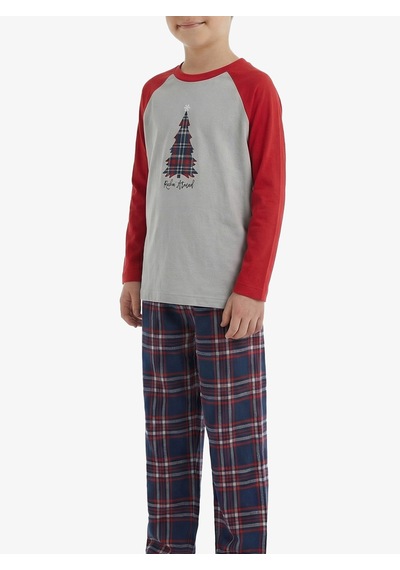 Blackspade Erkek Çocuk Termal Pijama Takımı 40844 - Gri
