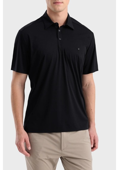 Isaora % 100 Pamuk Regular Fit Düğmeli Polo Erkek Polo Isr33040 Siyah