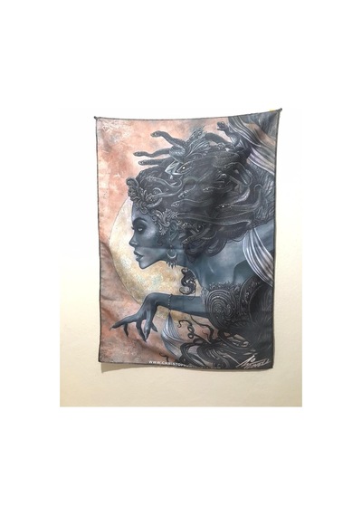 Medusa Desenli Tasarım Duvar Halısı