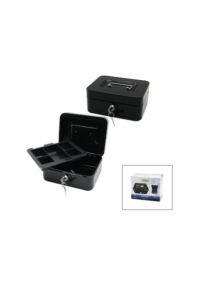 Yuma Ym-803 Anahtarlı Metal Para Ve Değerli Eşya Kutusu 15.2x11.8x8 Cm