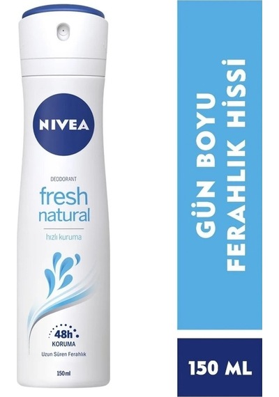 Nivea Fresh Natural 48H Kadın Sprey Deodorant 150 ML
