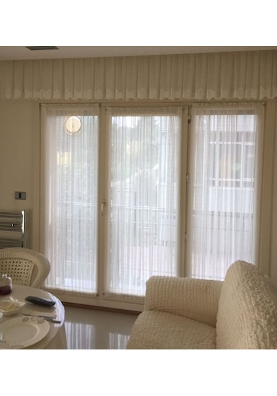 Çubuklu Briz Perde Kapı Ve Camlar Için Büzgülü Briz Tül Perde. (359696083)