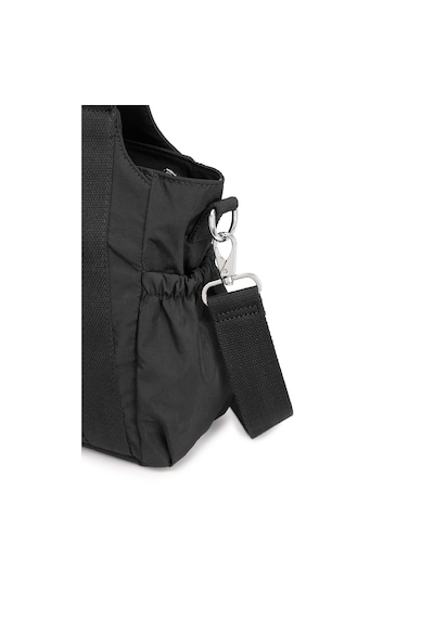 Smart Bags Günlük Orta Boy Su Geçirmez Krınkıl Kumaş Kadın Omuz Çantası Siyah 32510544