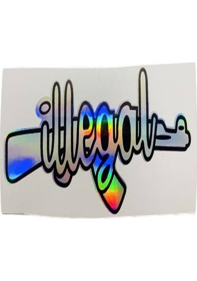 İllagal Hologram Sticker 13 X 5.5 Cm