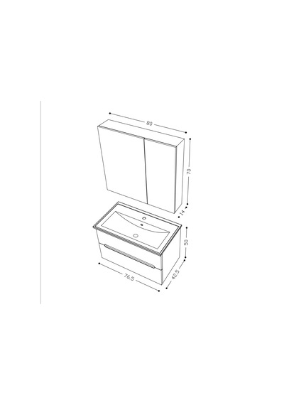 Teta Home Kopenhag 80 Cm Mdf Gövde Membran Kapak Banyo Dolabı Seti Atlantik Çam - Beyaz Teta Home Kopenhag 80 Cm Mdf Gövde Membran Kapak Banyo Dolabı Seti Atlantik Çam - Beyaz