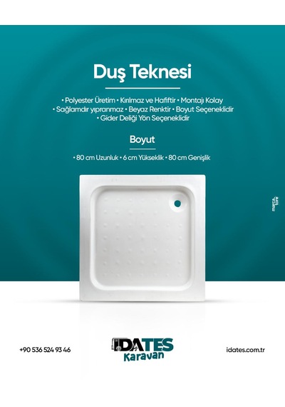 İdates Karavan Duş Küveti
