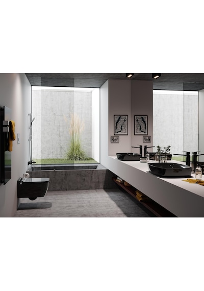 Eca Tiera 102188002C1 Yüksek Tip Lavabo Bataryası Mat Siyah