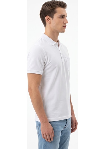 Çizgi Triko Erkek Polo Yaka Kısa Kollu Cepli Tişört Klasik Kalıp 5305 Bgl-st05537 Beyaz Çizgi Triko Erkek Polo Yaka Kısa Kollu Cepli Tişört Klasik Kalıp 5305 Bgl-st05537 Beyaz