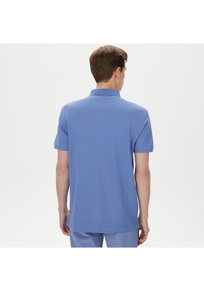 Nautica Erkek Mavi Slim Fit Kısa Kollu Polo Düz K35052t Mavi