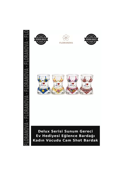 Delux Serisi Sunum Gereci Ev Hediyesi Eğlence Bardağı Kadın Vücudu Cam Shot Bardak