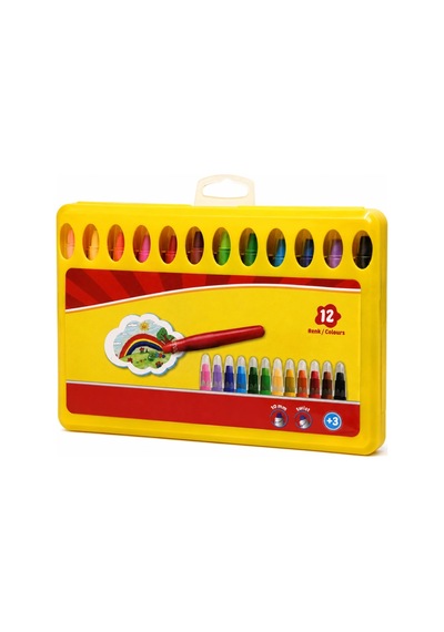 Mey İthalat Plentifuljel Crayon 12 Renk Pp Box Çok Renkli