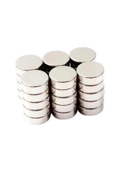 Dünya Magnet Yuvarlak Neodyum Mıknatıs, 15x5 Mm, Süper Güçlü Magnet, N35 Kalite