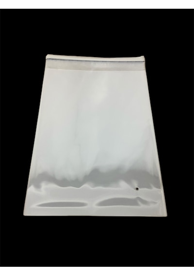 Hg Ambalaj 50 Adet 26x42 Cm Bantlı Yapışkanlı Şeffaf Opp Jelatin Poşet, Şeffaf Poşet 26x37+5 Cm