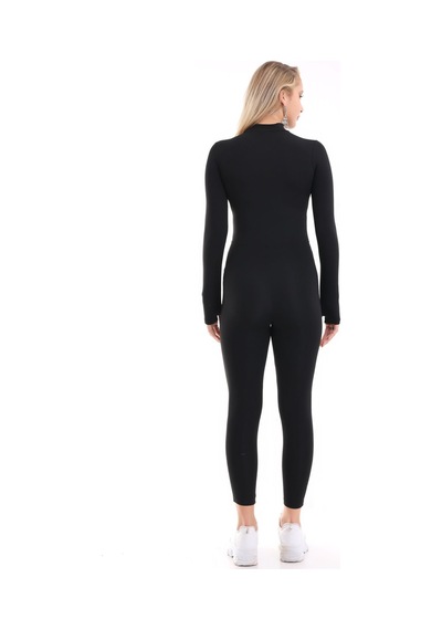 Winmoda34 Kadın Likralı Dalgıç Kumaş Spor Tulumu Önden Fermuar Detaylı Uzun Kol Parmak Geçmeli Ssiyah Winmoda34 Kadın Likralı Dalgıç Kumaş Spor Tulumu Önden Fermuar Detaylı Uzun Kol Parmak Geçmeli Ssiyah