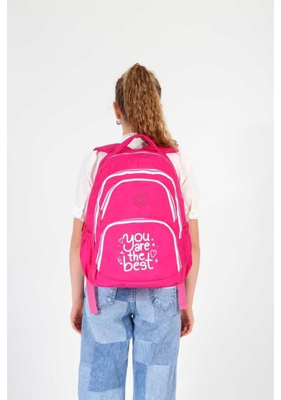 Kaukko Crazy Sırt Çantası Pembe K1679