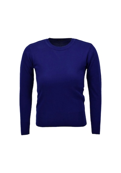 Kadın Sıfır Yaka Spor Kazak Bgl-st04085 Lacivert