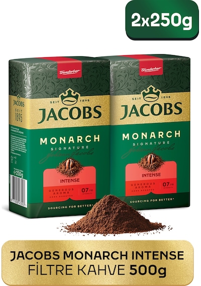 Jacobs Monarch Intense Filtre Kahve 250gr X 2 Adet Filtre
